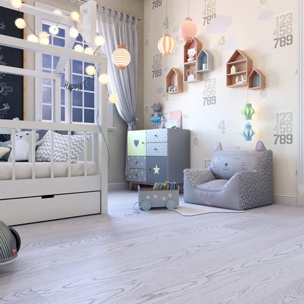 Паркетная доска PolarWood Дуб Premium Elara white matt 1-но пол. (2,72 м2)