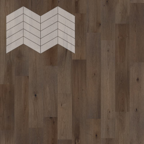Паркет Елка Французская Lab Arte Chevron Дуб Селект Кайт лак 400/337х110х14/3/60° в интерьере