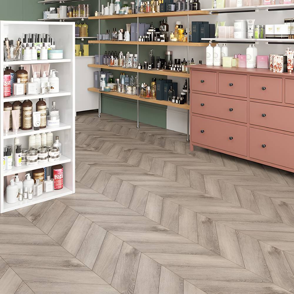 Ламинат ПВХ Alpine Floor Дуб Исида Chevron SPC ECO 18-8***