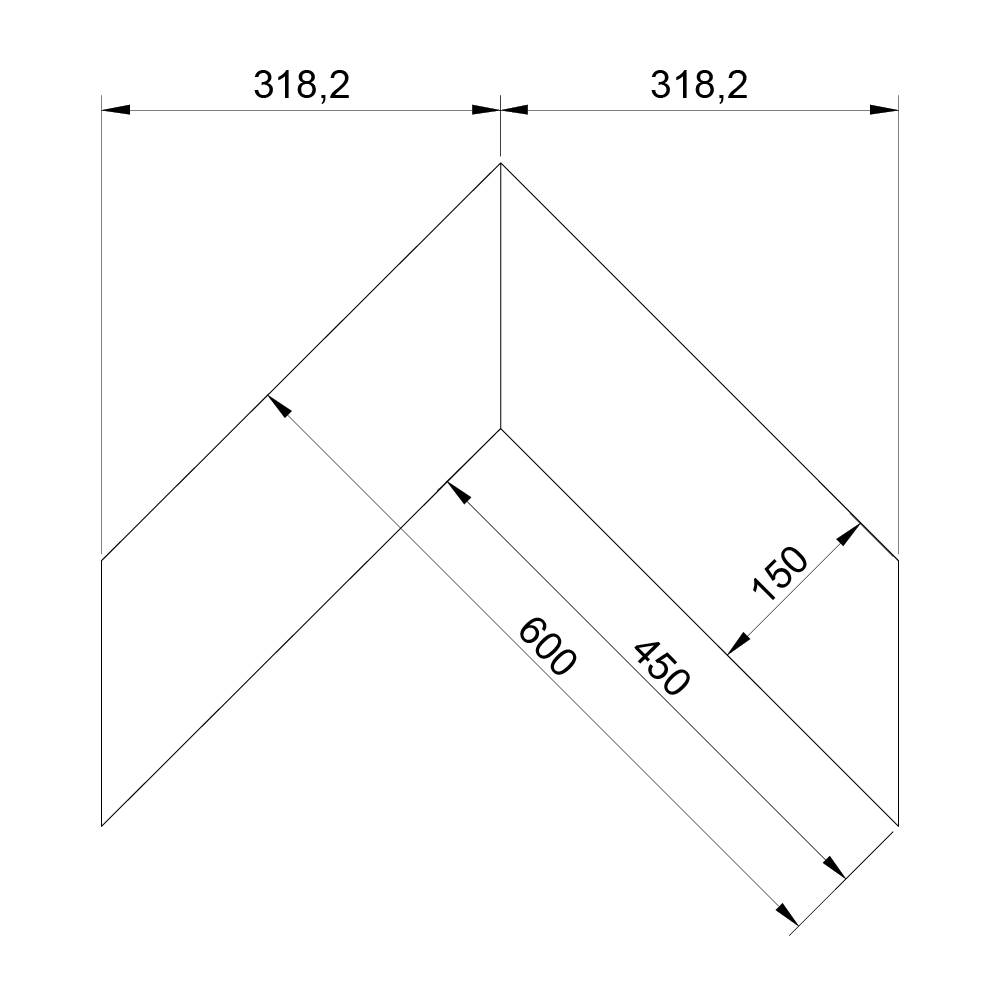 Паркет Елка Французская Lab Arte Chevron Дуб Рустик Gris лак 600/450х150х14/3/45°