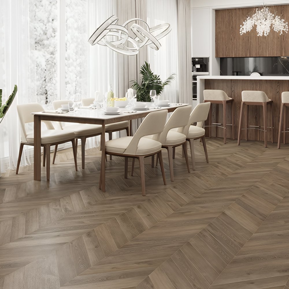Ламинат ПВХ Alpine Floor Дуб Насыщенный Chevron LVT ECO 20-4***