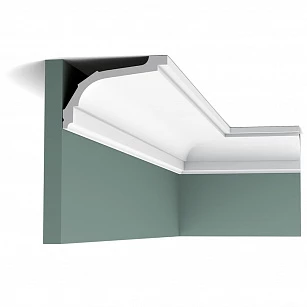 Плинтус из дюрополимера Orac Decor потолочный карниз C220 2000x76x11,6 в интерьере