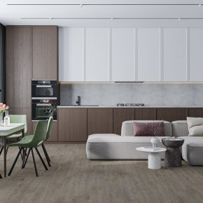 SPC Ламинат Alta Step Дуб Серый 1218х180х5 (2,6309 м2) SPC8801 в интерьере