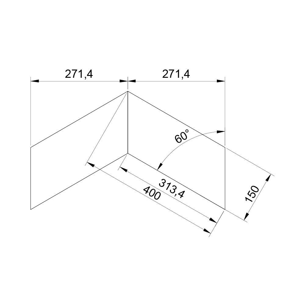 Паркет Елка Французская Lab Arte Chevron Дуб Селект 400/313х150х14/3/60°