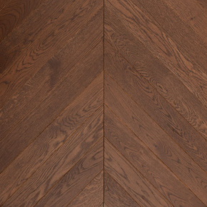 Паркет Елка Французская Lab Arte Chevron Дуб Рустик Табак лак 600/490х110х14/3/45° в интерьере