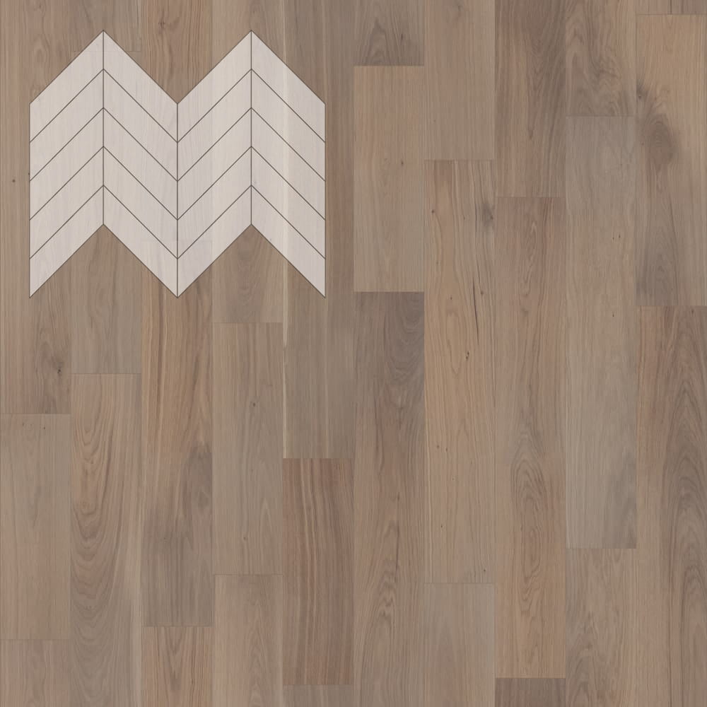 Паркет Елка Французская Lab Arte Chevron Дуб Селект Беж лак 600/475х125х14/3/45°