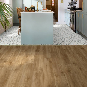 Виниловая плитка Moduleo ROOTS 0,55 EIR SIERRA OAK 58876Q (3,622 м2) в интерьере