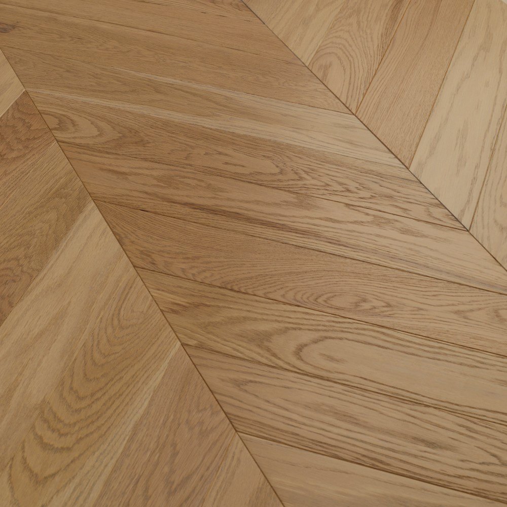 Паркет Елка Французская Lab Arte Chevron Дуб Селект Бург лак 600/510х90х14/3/45°